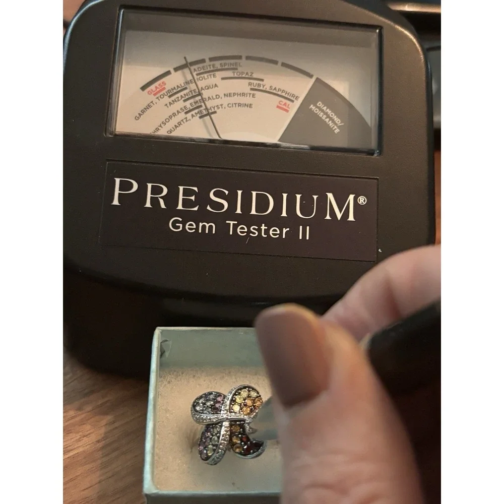 Sterling Silver Multi Gemstone Ring Size 7